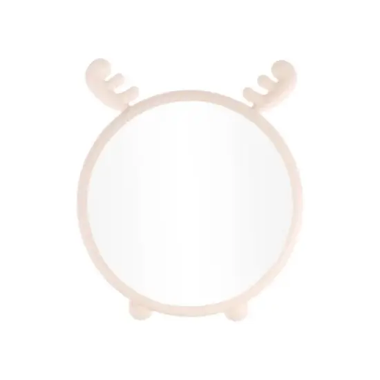 Unique Bargains Durable Cartoon Deer Desktop Cosmetic Mirror 1 Pc image {4}