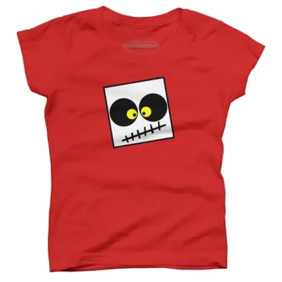 Girl's Design By Humans Square Skull By LonaMisa T-Shirt image {7}