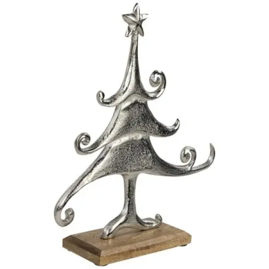 Northlight Swirling Metal Tree Christmas Decoration - 13.5" image {2}