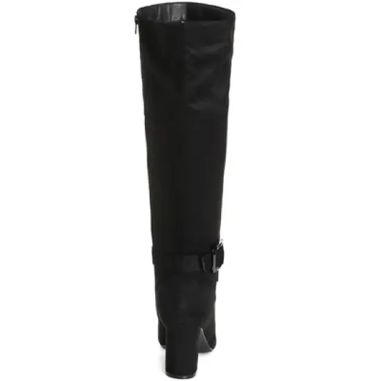 Women's WIDE FIT Kourt Knee Boot - black | CITY CHIC image {1}