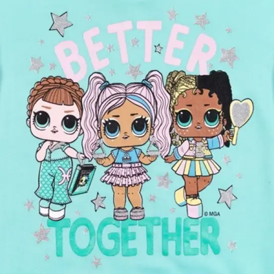 L.O.L. Surprise! Queen Bee Fierce Unity Girls Fleece Sweatshirt and Jogger Pants Set Little Kid to Big Kid image {4}