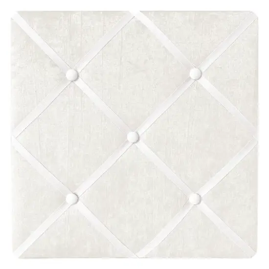 Sweet Jojo Designs Fabric Photo Memo Board White Lace image {4}