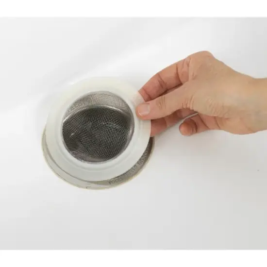 GoodCook Ready Mesh Stainless Steel Sink Strainer: Kitchen Drain Catcher, Dishwasher-Safe, Silver, 4.5" image {2}