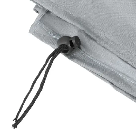 Unique Bargains Dustproof Fire pit stove Dust Cover 48.03"x48.03"x18.11" Gray 1 Pc image {4}