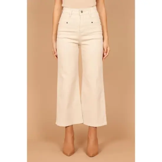 Petal and Pup Womens Georgette High Waisted Straight Leg Pants image {2}
