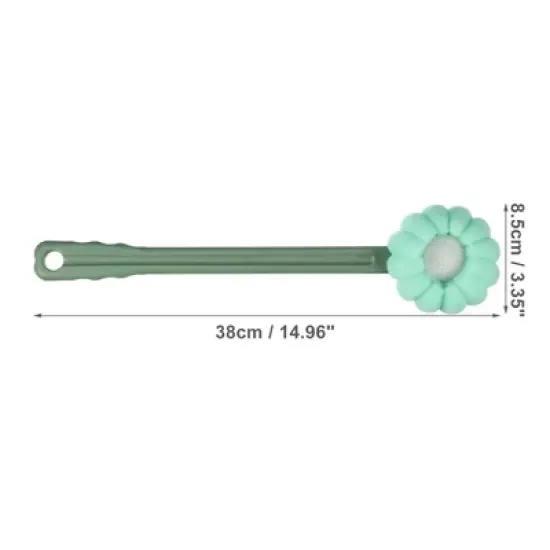 Unique Bargains Long Handle Bath Brush for Shower 14.96" Length 1 Pc image {3}
