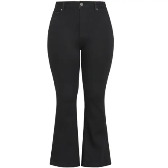 Women's Plus Size Harley Lily Bootleg Jean - black wash | CITY CHIC image {4}