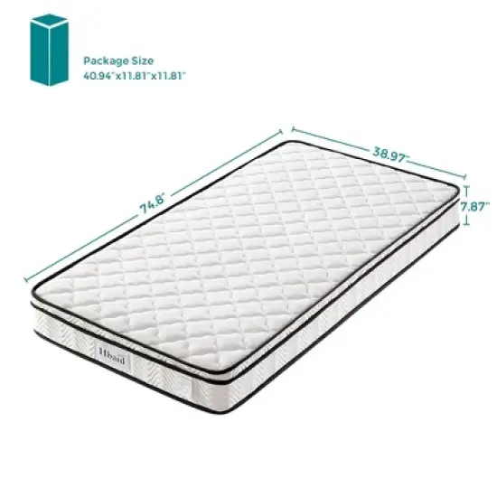 10in. Medium Firm Gel Memory Foam Twin Size Pocket Coil with Sponge Spring Pack Mattress image {4}
