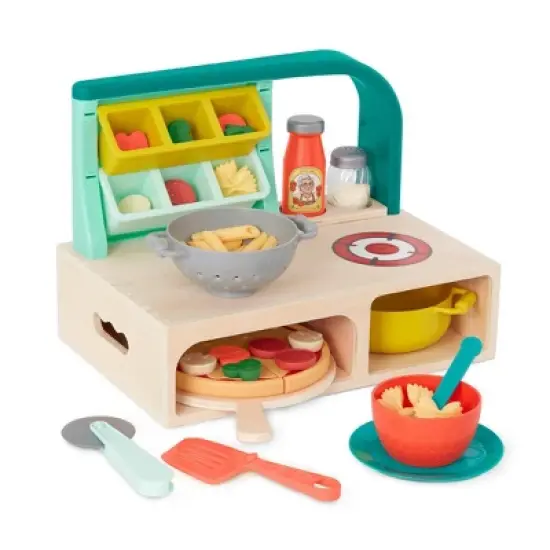 B. toys Play Food Set - Mini Chef - Pizza-n-Pasta Playset image {5}