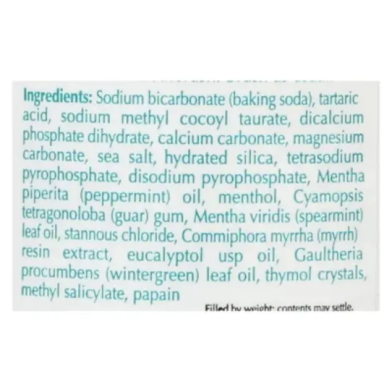 Eco-Dent Fresh Mint Tartar Guard Baking Soda Toothpowder - 2 oz image {2}