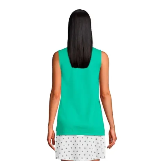 Lands' End Women's Performance Pique Sleeveless Polo image {1}