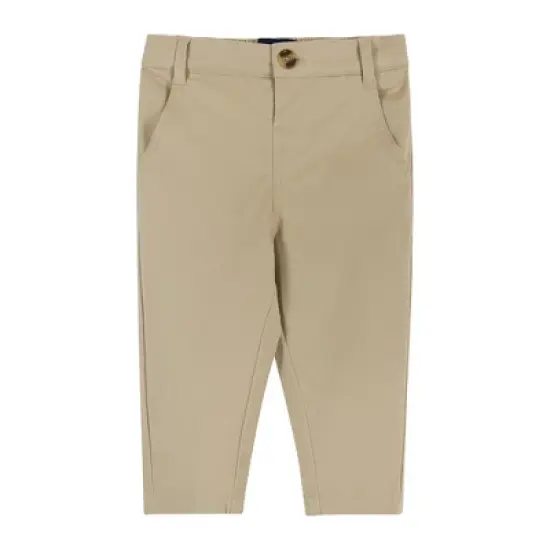 Andy & Evan  Infant  Boys Blue & Cream Plaid Ultra Soft Buttondown Set image {3}