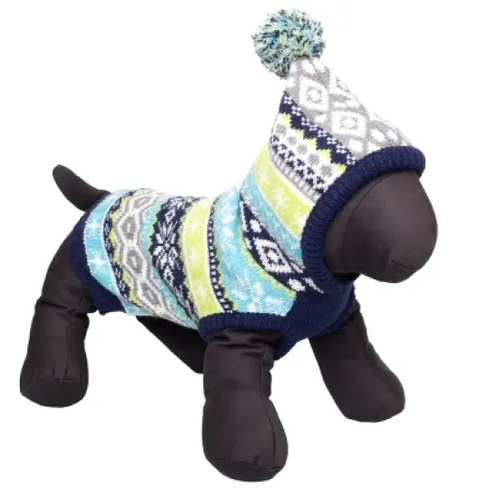 The Worthy Dog Fairisle Pullover Sweater image {2}