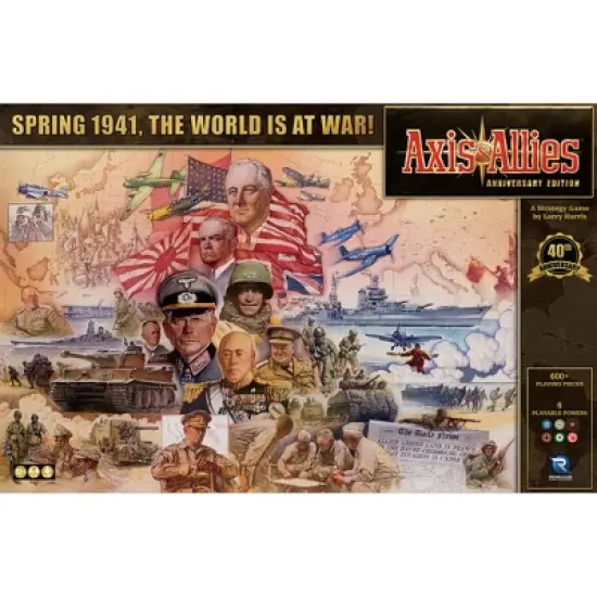 Renegade Game Studios: Axis & Allies: 40th Anniversary Deluxe Edition WWII Board Game image {6}