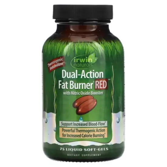 Irwin Naturals Dual-Action Fat Burner Red, 75 Softgels image {4}