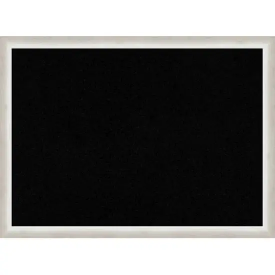 30"x22" Two Tone Wood Frame Cork Board Silver - Amanti Art image {10}