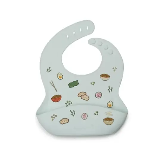 Loulou Lollipop Printed Silicone Bib - Ramen image {1}