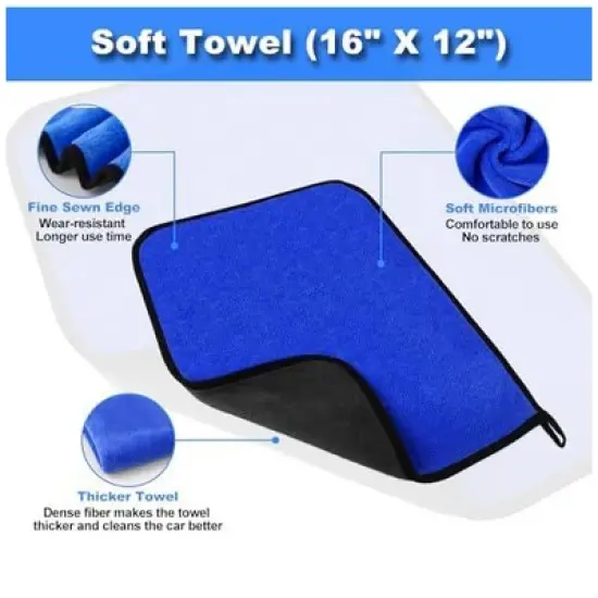 Aoibox 15Pcs Car Interior Cleaning Kit with Windshield Cleaner, Detailing Brushes, Microfiber Towels & Cleaning Gel for Car Care image {5}