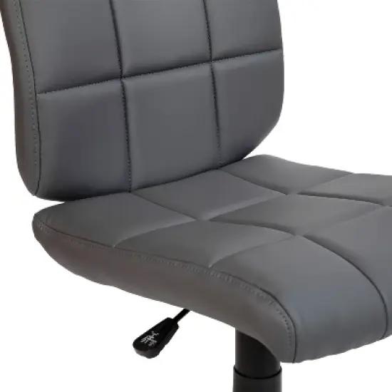 Emma and Oliver Mid-Back Quilted Vinyl Swivel Task Office Chair image {4}