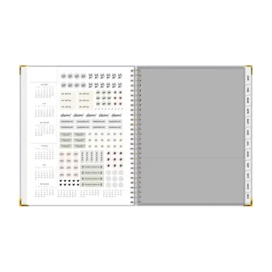 Blue Sky 7"x9" The Everygirl 2025-2026 Weekly/Monthly Wirebound Planner Hardcover Light Blue Bookcloth image {6}