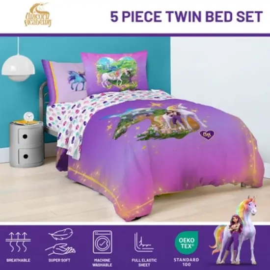 Jay Franco Unicorn Academy Twin Comforter Bed Set image {3}