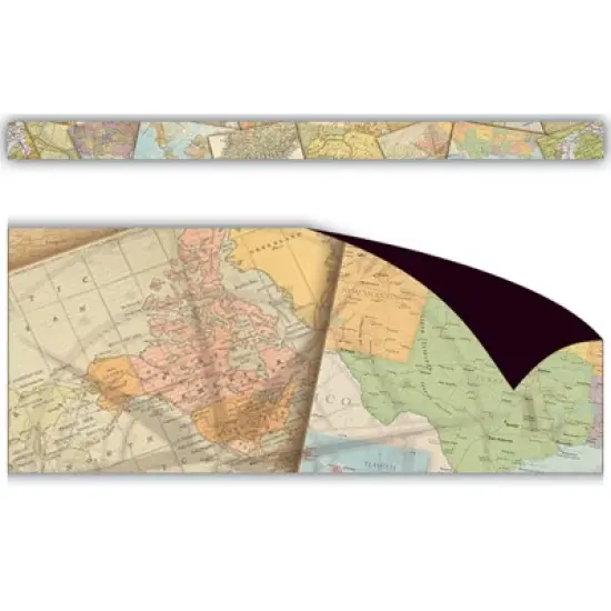 Teacher Created Resources&reg; Travel the Map Magnetic Border, 24 Feet image {1}