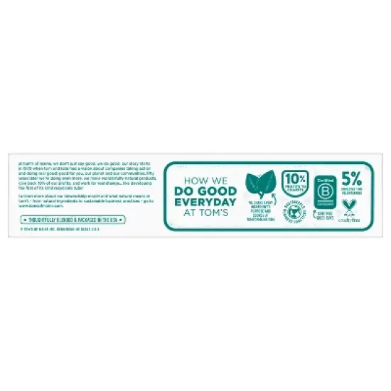 Tom's of Maine Rapid Relief Sensitive Fluoride-Free Toothpaste Fresh Mint 4oz/3pk image {2}