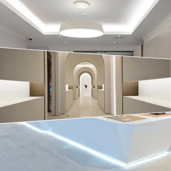 Costway 100' 2 Wire LED Rope Light Christmas Decorative Party In/Outdoor 110V Cool White image {3}