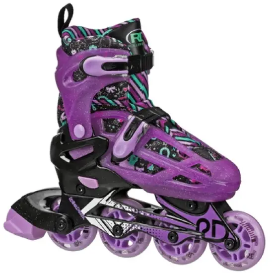 Roller Derby Lomond Kids' Adjustable Inline-Quad Combo Skates - Black image {2}
