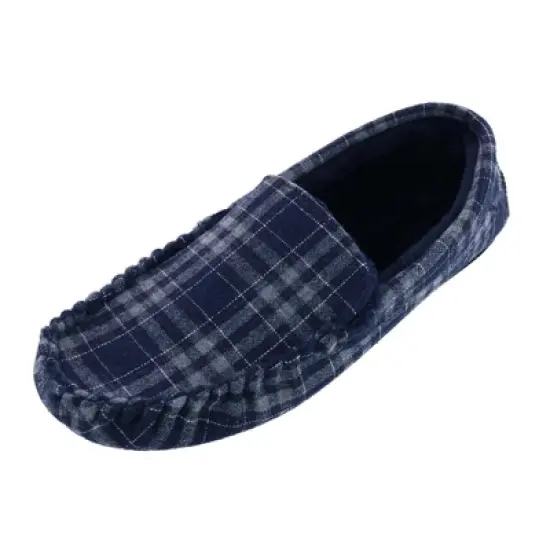 Ascentix Men's Slip On Plaid Slipper image {2}