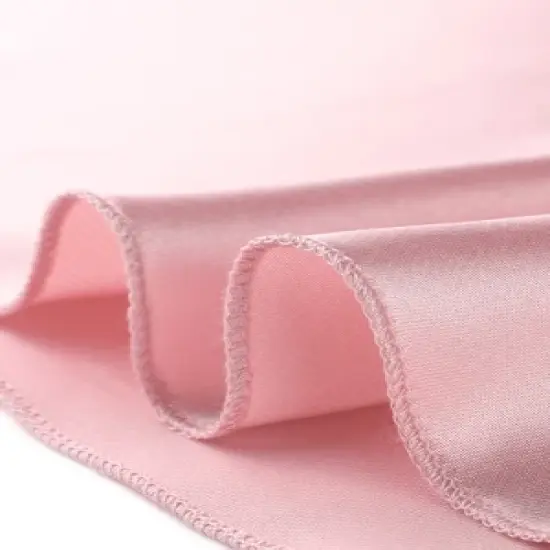 cheibear Womens Satin Nightgown One Piece V Neck Lace Cami Mini Spaghetti Nightdress image {4}