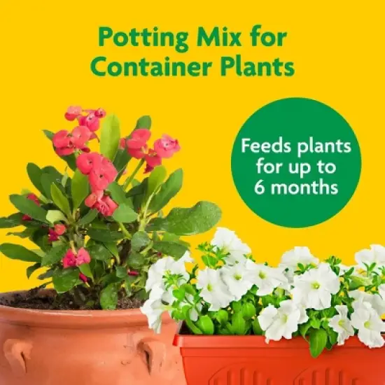 Miracle-Gro Potting Mix for Container Plants, Flowers, Vegetables, Shrubs, Annuals, Perennials, Feeds up to 6 Months, 2 cu ft image {2}