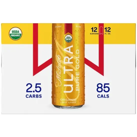 Michelob ULTRA Pure Gold Organic American Lager Beer - 12pk/12 fl oz Cans image {5}