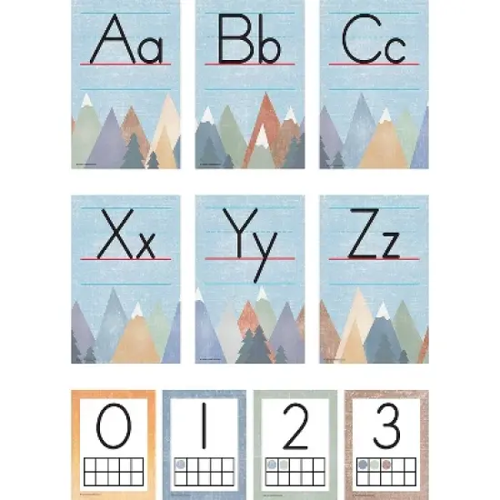 Teacher Created Resources Moving Mountains Alphabet Bulletin Board Set (TCR9170) image {1}