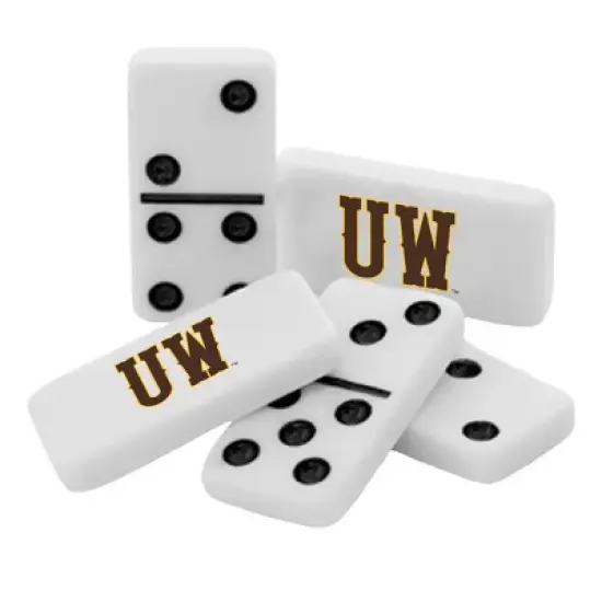MasterPieces Officially Licensed NCAA Wyoming Cowboys 28 Piece Dominoes Game for Adults image {2}