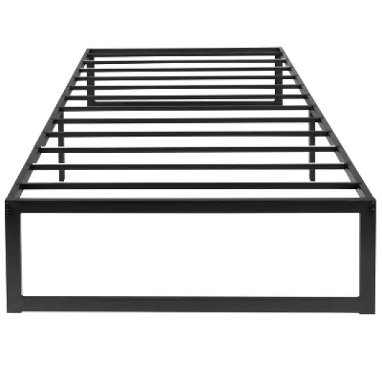 14" Branden Minimalist Steel Platform Bed Frame Black - Taylor & Logan image {7}