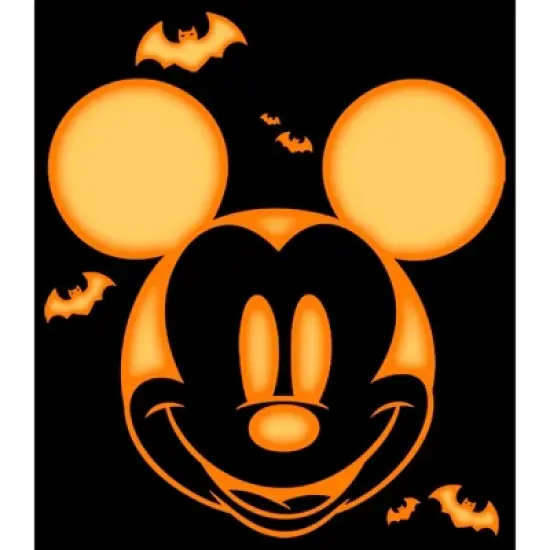 Junior's Mickey & Friends Pumpkin Face T-Shirt image {1}