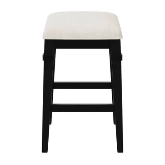 25.25" Arabella Wood Backless Non-Swivel Counter Height Barstool - Hillsdale Furniture image {5}