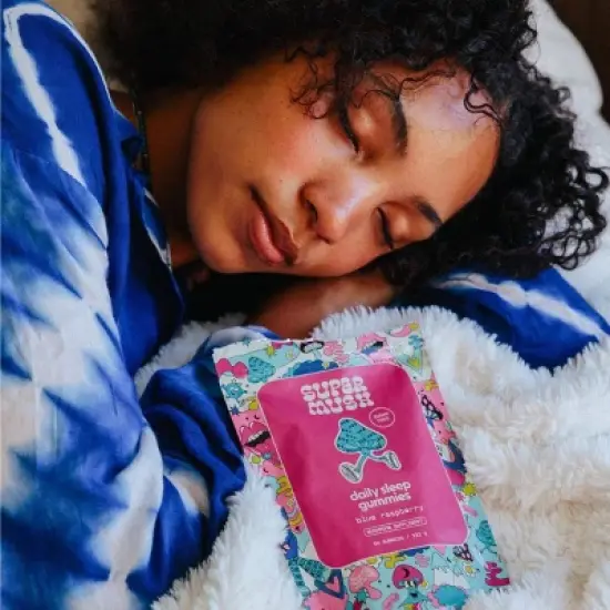 SuperMush Daily Sleep Mushroom Vegan Supplement Gummies - 60ct/30 Servings image {6}