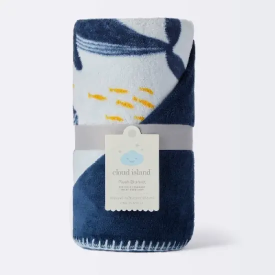 Plush Baby Blanket - Whales - Cloud Island&trade; image {3}