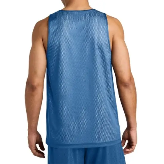 Mafoose Men's PosiCharge Reversible Mesh Moisture-Wicking Double-Layer Tank image {7}