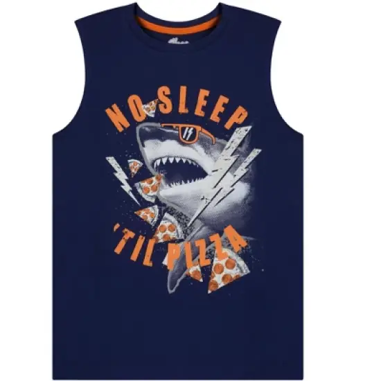 Sleep On It Boys No Sleep 2-Piece Pajama Sleep Shorts Set image {3}