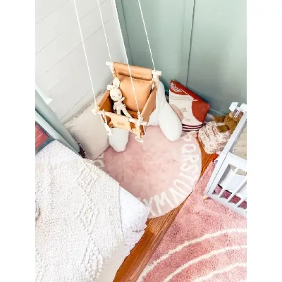 Sweet Swinging - Indoor Baby Swing w/ Pillow - Nutmeg image {5}