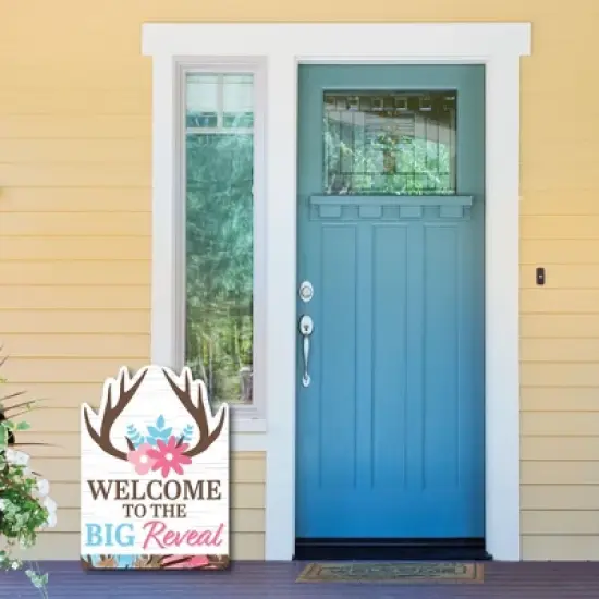 Big Dot of Happiness Buck or Doe - Party Decorations - Hunting Gender Reveal Party Welcome Yard Sign image {3}