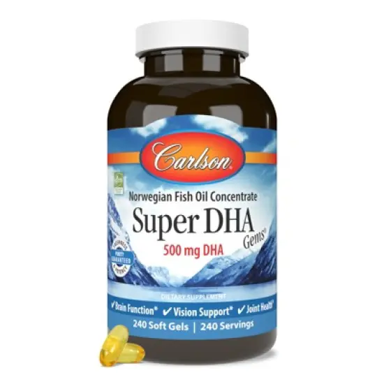 Carlson - Super DHA Gems, 500 mg DHA, Norwegian, Wild Caught, Sustainably Sourced image {3}