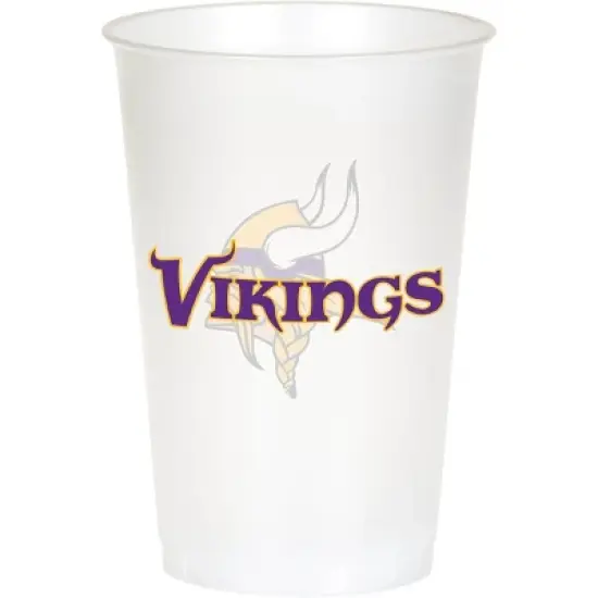 20oz 24ct Minnesota Vikings Football Reusable Cups image {1}
