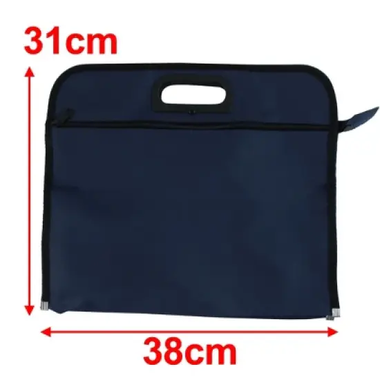 Unique Bargains Nylon Durable File Folder for Carrying Files 14.96" x 12.2" x 2.28" 1 Pc image {1}