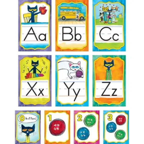 Edupress&trade; Pete the Cat&reg; Alphabet Bulletin Board Set image {3}