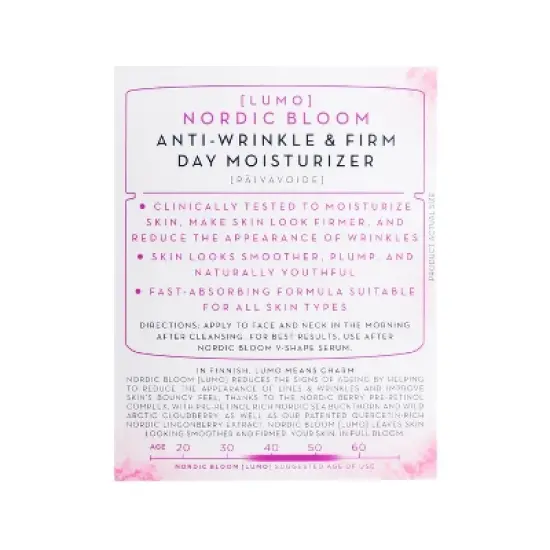 Lumene Nordic Bloom Anti-Wrinkle Day Face Moisturizer - 1.7 fl oz image {3}