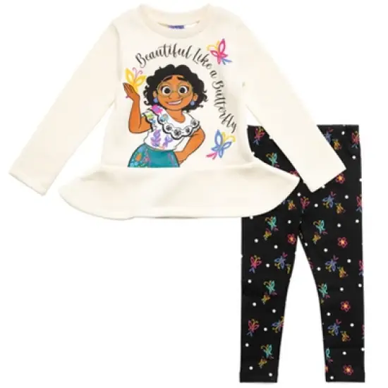 Disney Encanto Mirabel Luisa Isabela Girls Pullover Fleece Sweatshirt and Leggings Outfit Set Toddler image {7}